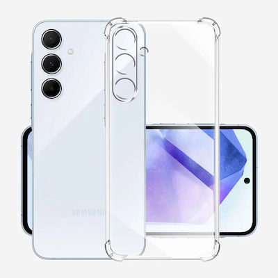 Techsuit Shockproof Clear Back Cover Σιλικόνης Διάφανο (Galaxy M55)