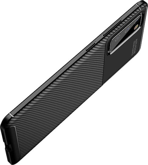 Techsuit Umschlag Rückseite Silikon Schwarz (Galaxy S20 FE)