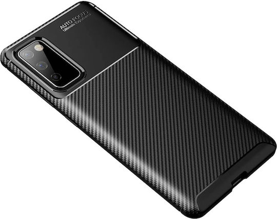 Techsuit Umschlag Rückseite Silikon Schwarz (Galaxy S20 FE)