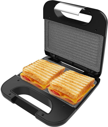 Cecotec Rock'ntoast Τοστιέρα για 2 Τοστ 800W Inox