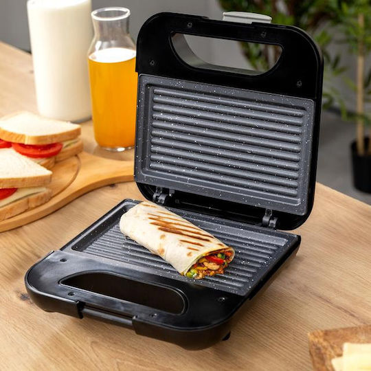 Cecotec Rock'ntoast Τοστιέρα για 2 Τοστ 800W Inox
