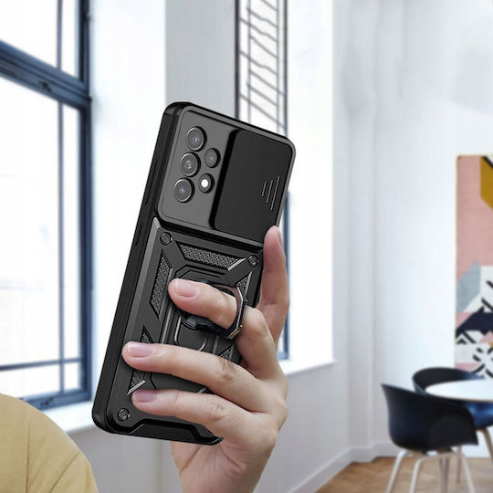 Techsuit Camshield Umschlag Rückseite Kunststoff / Silikon Schwarz (Samsung Galaxy Xcover7)