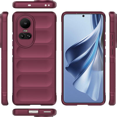 Techsuit Shield Umschlag Rückseite Burgundisch (Oppo Reno10)