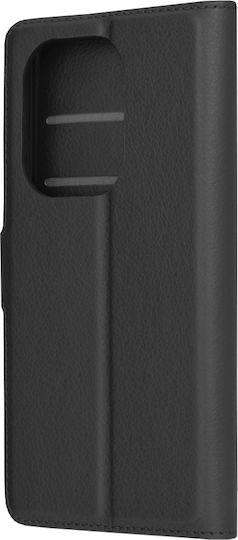 Techsuit Book Δερμάτινο Μαύρο (Redmi Note 13 Pro 4G / Poco M6 Pro 4G)