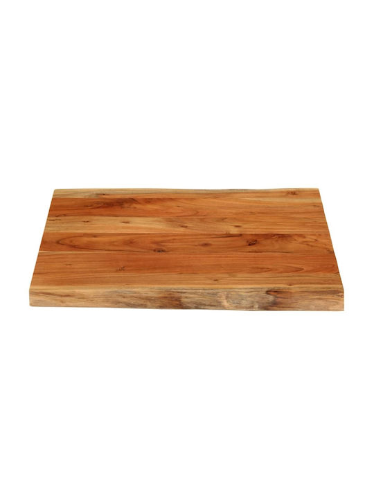 vidaXL Square Table Surface made of Solid Wood Brown 60x60x3.8cm 370642 1pcs