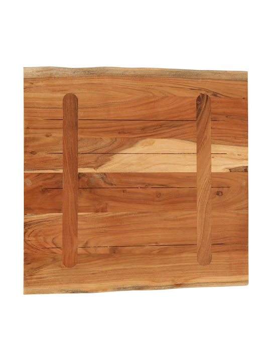 vidaXL Square Table Surface made of Solid Wood Brown 60x60x3.8cm 370642 1pcs