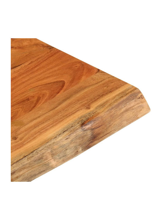 vidaXL Square Table Surface made of Solid Wood Brown 60x60x3.8cm 370642 1pcs