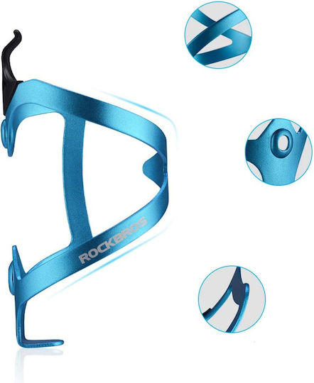 Rockbros Aluminum Bottle Holder Παγουροθήκη Ποδηλάτου Blue