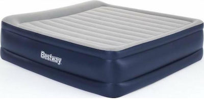 Bestway Supersize Camping Air Mattress with Built-In Pump 203x193x56cm