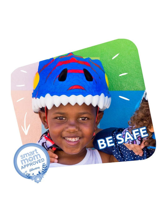 Crazy Safety Dragon Kids' Helmet for City Bike Red with LED Light