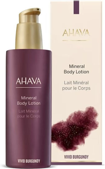 Ahava Vivid Burgundy Moisturizing Body Lotion with Aloe Vera for All Skin Types 250ml