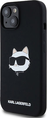 Karl Lagerfeld Back Cover Silicone Black (iPhone 15 Plus)