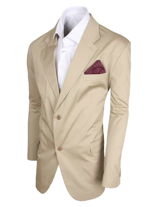 Stefansxxl Men's Summer Suit Jacket Beige