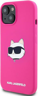 Karl Lagerfeld Back Cover Silicone Pink (iPhone 15)