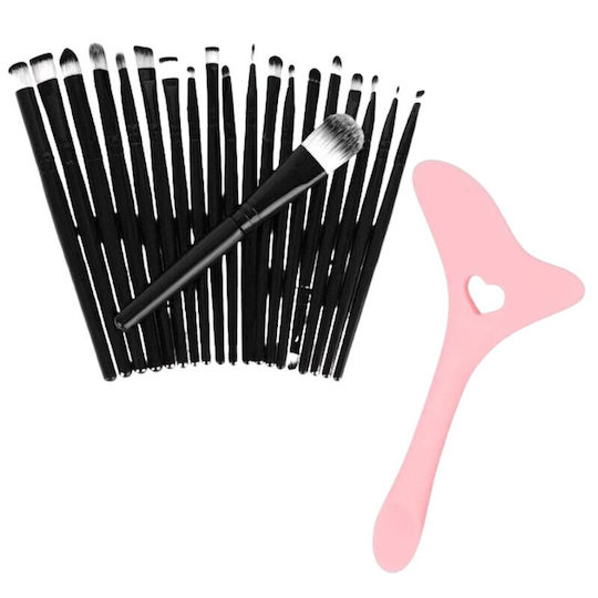 Profesional Set cu Pensule de Machiaj pentru Eye Liner Silicon 20buc