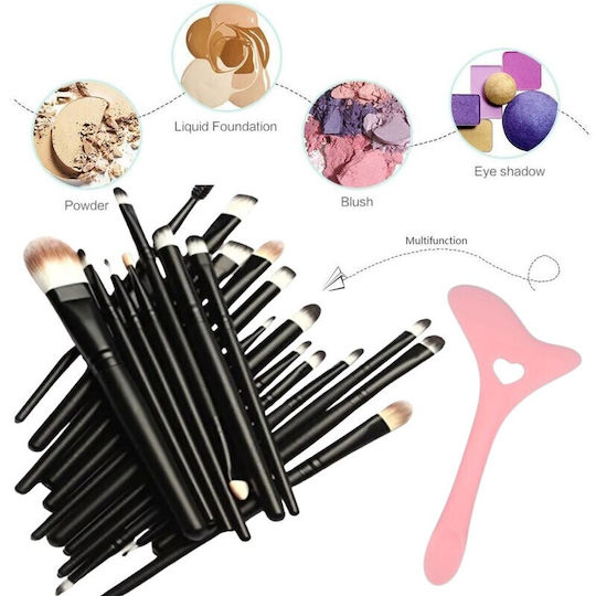 Profesional Set cu Pensule de Machiaj pentru Eye Liner Silicon 20buc
