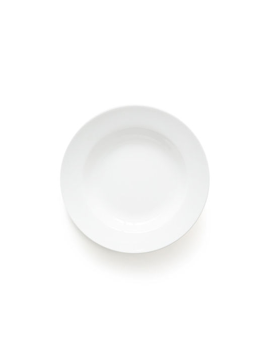 La Redoute Interieurs Plate Soup Porcelain White with Diameter 22.6cm 4pcs 3614855278988