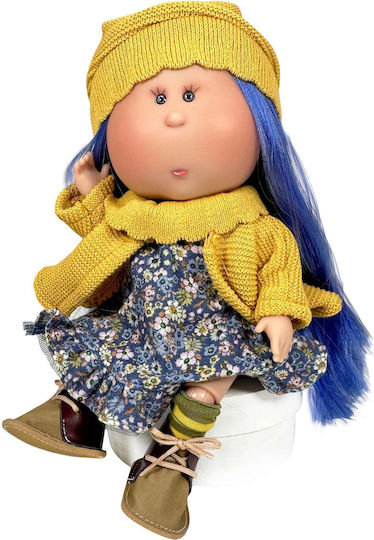 Nines D'onil Doll Mia Blue Hair Joints Vanilla Scent 30 Cm