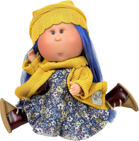 Nines D'onil Doll Mia Blue Hair Joints Vanilla Scent 30 Cm