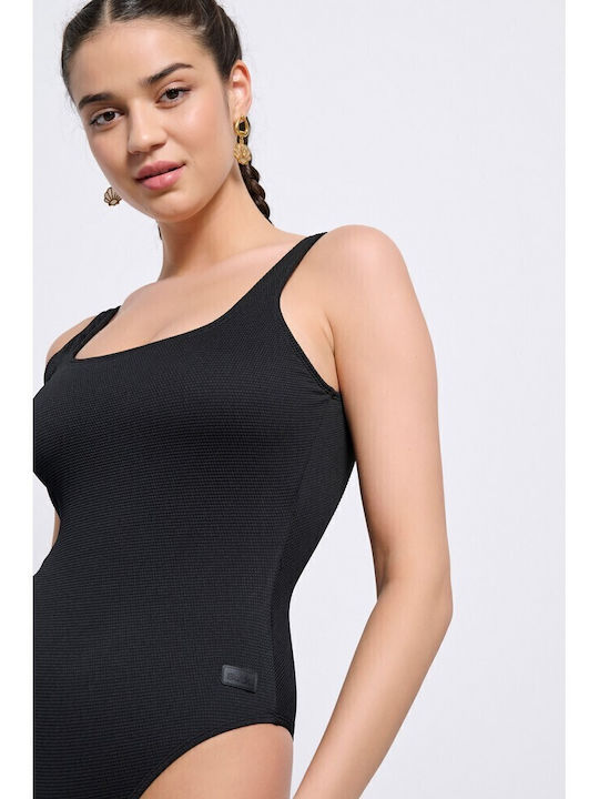 Sportlicher Badeanzug Black
