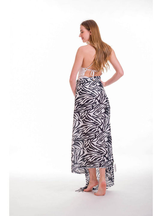 Rima Beachwear 294-15 Animal Print Γυναικείο Παρεό Tie Dye