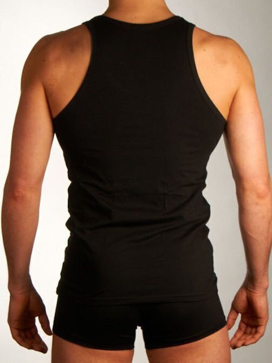 Tricou de corp pentru bărbați Fără Mâneci Negru