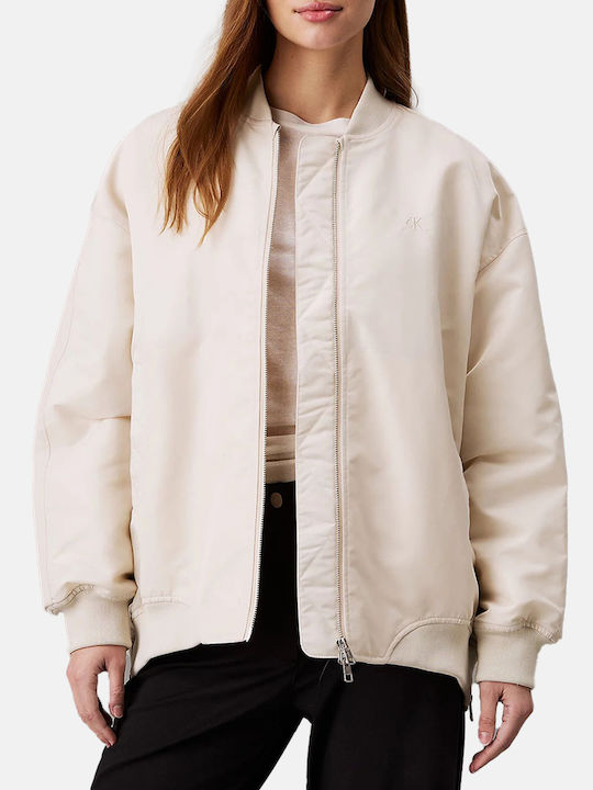 Calvin Klein Jacke Bomber Ivory