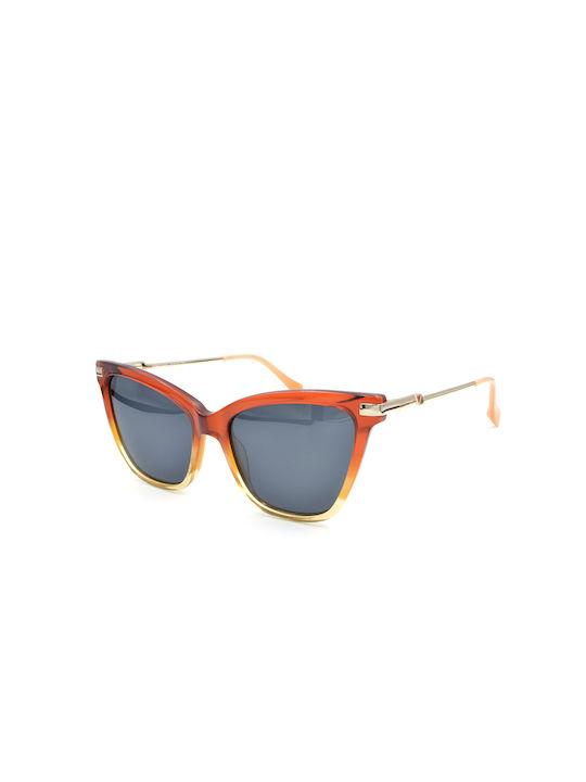 Debbie & Franklin Sonnenbrillen mit Orange Rahmen und Blau Polarisiert Linse DFS1006/004