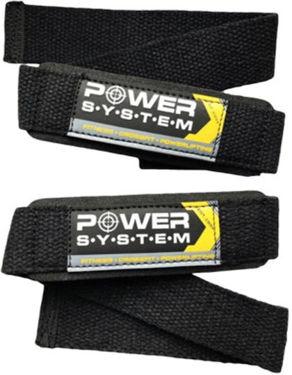 Power System Weightlifting Wrist Wraps 2pcs Black/Yellow