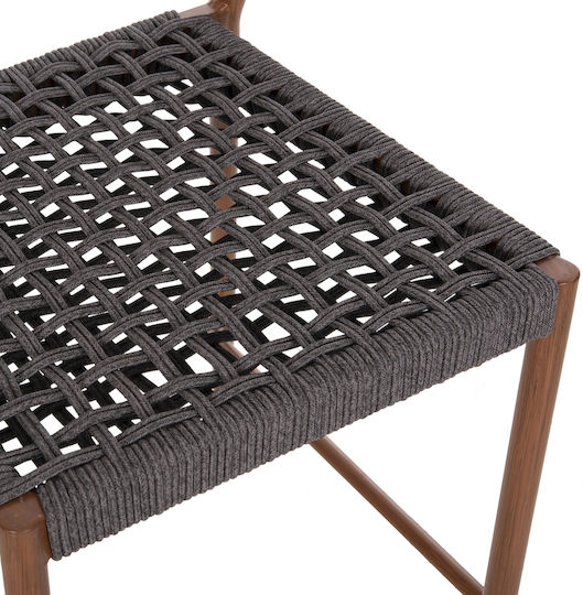 Scaun Rafturi și dulapuri pentru vin de Grădină din Aluminiu Eulo Gri 1buc 60x60x99cm