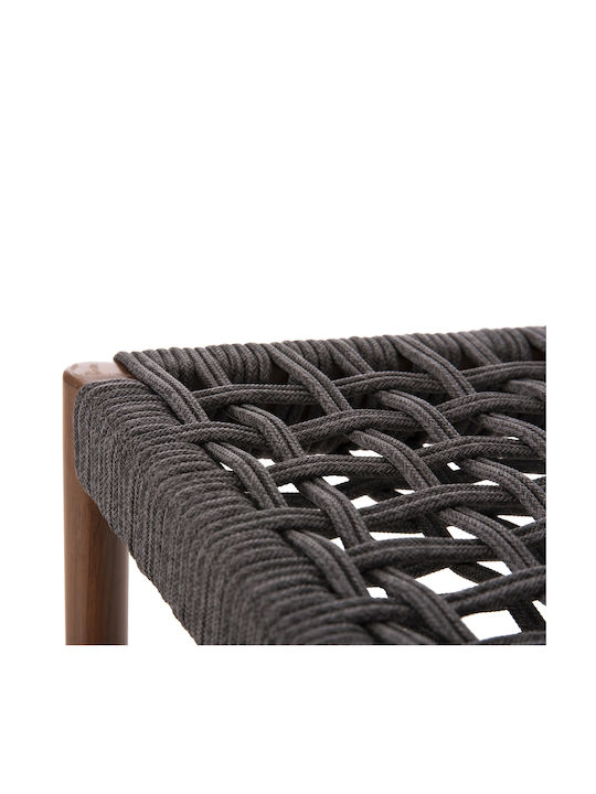 Hocker für Bar Für den Außenbereich aus Aluminium Eulo Gray 1Stück 60x60x99cm