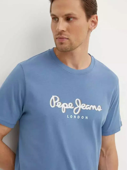 Pepe Jeans Men's Short Sleeve T-shirt BLUE