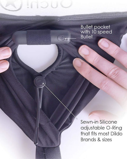 Strap-on Vibrating Strap-on Panty Harness Open Back Xs S