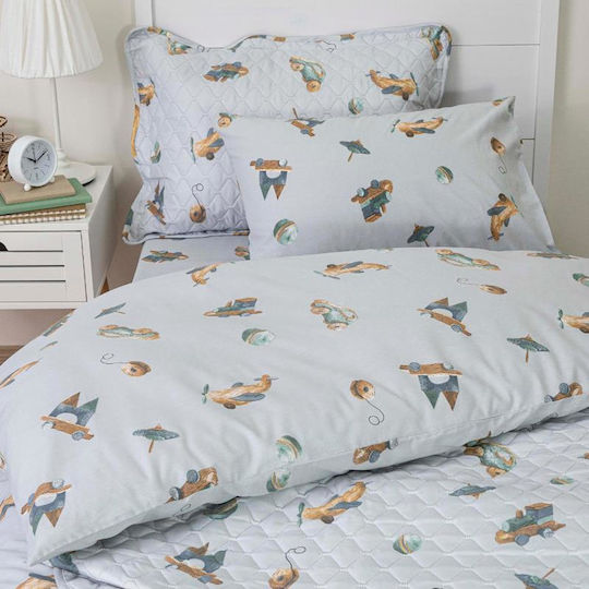 Borea Kids Duvet Cover Single Light Blue