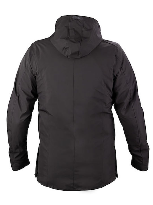 Nordcode Winter Herren Motorradjacke Softshell Schwarz