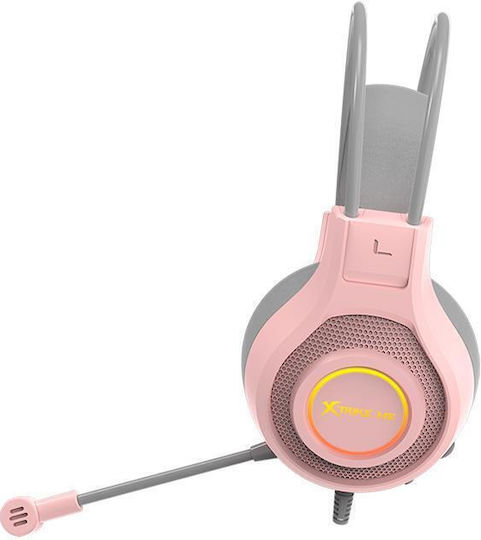 Xtrike Me On Ear Gaming Headset cu conexiune 3,5mm / USB Roz