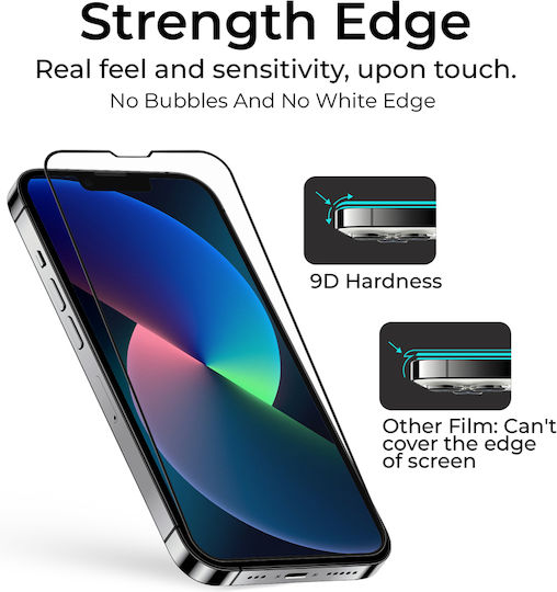 Amdetech 3D Tempered Glass 2buc (iPhone 13 mini)