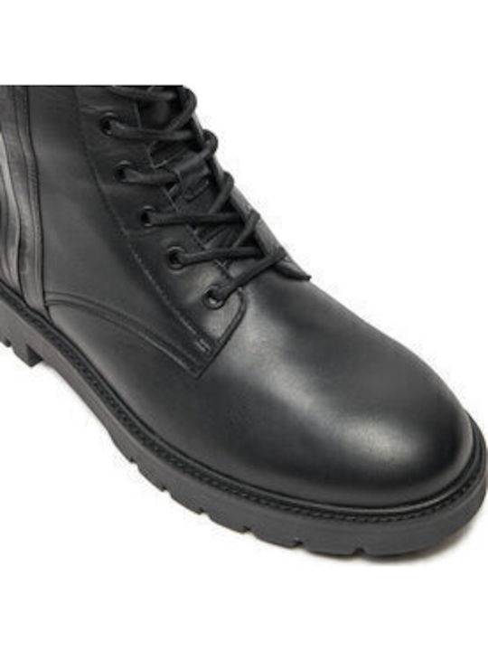 Schwarz Herrenstiefel mit Reißverschluss