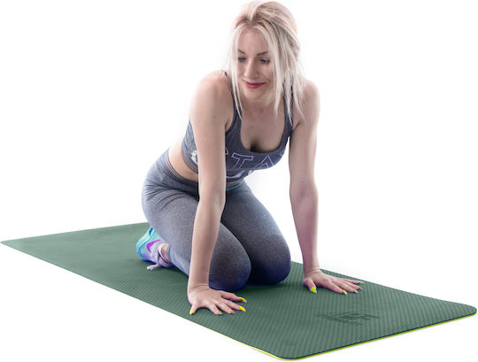 PrimaFit Упражнение Мат Йога Зелен (183x61см)