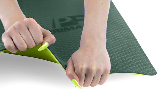 PrimaFit Упражнение Мат Йога Зелен (183x61см)