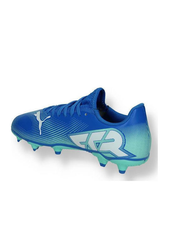 7 Play Fg Ag Kids Molded Soccer Shoes Blue