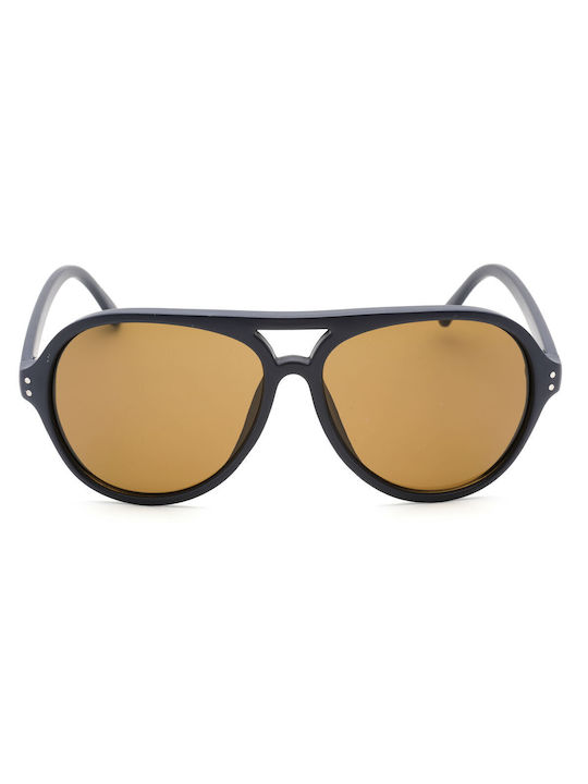 Calvin Klein Men's Sunglasses with Navy Blue Horn-Rimmed Frame CK19532S-410