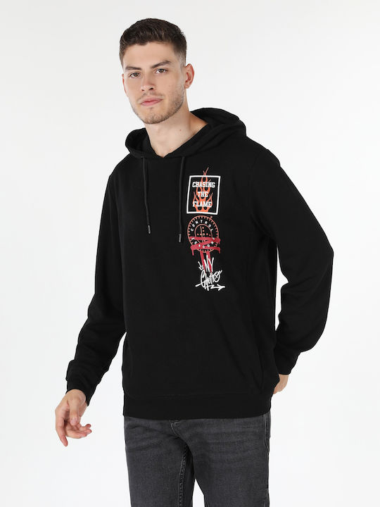 Sweatshirt mit Kapuze Negru