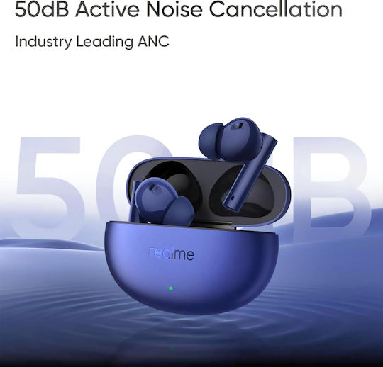 Realme Buds Air 5 Bluetooth Handsfree Ακουστικά με Θήκη Φόρτισης Deep Sea Blue