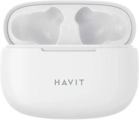 Havit TW967 In-ear Bluetooth Handsfree Căști cu Carcasă de Încărcare Alb