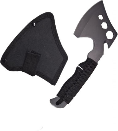 Multifunctional Axe Ideallstore Paracord Handle Stainless Steel Black