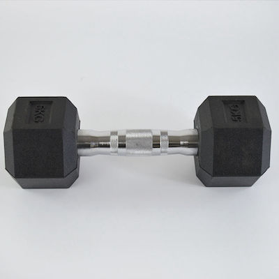 Mfitness Rubber Hexagon Dumbbell 1 x 22.5kg