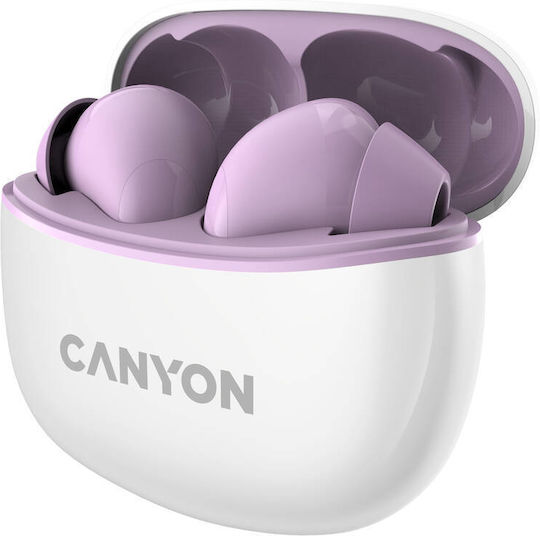 Canyon TWS-5 In-ear Bluetooth Handsfree Earphones with Charging Case Purple