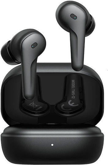 Savio Tws-12 In-ear Bluetooth Handsfree Ακουστικά Μαύρα