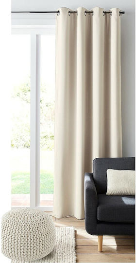 La Redoute Interieurs Curtain Blackout with Grommet Gray 324215352_3789_45 140x250cm